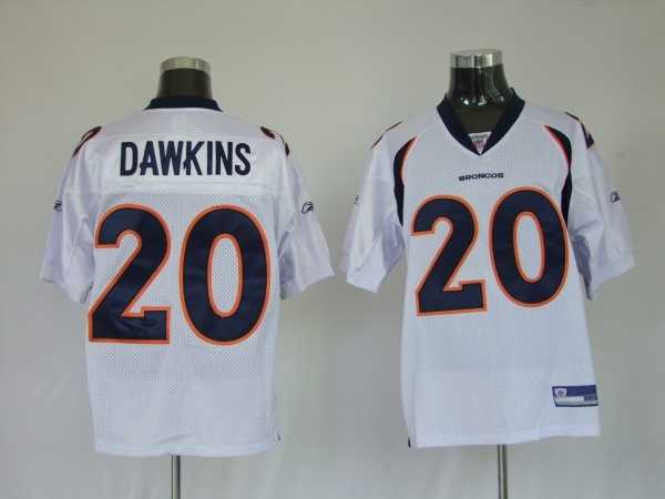 Denver Broncos 20 dawkins white