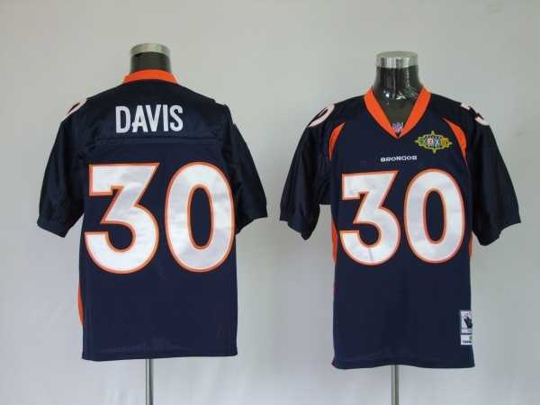 danver broncos 30 terrell davis navy