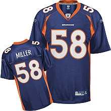 denver broncos #58 miller blue jerseys