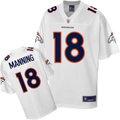 denver broncos 18 peyton manning white jersey