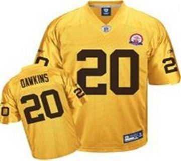 denver broncos 20 dawkins gold jersey