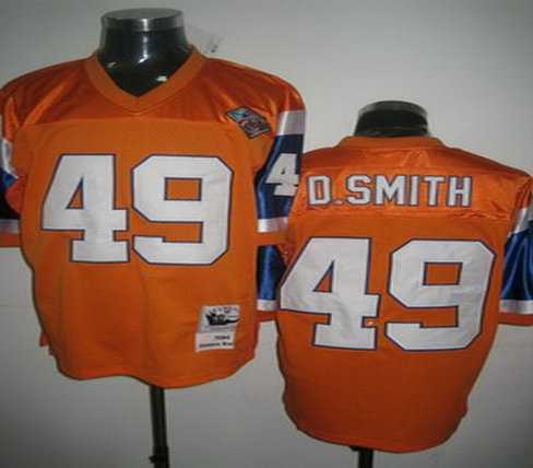 denver broncos 49 d smith orange jersey throwback denver broncos 49 d smith orange jersey throwback