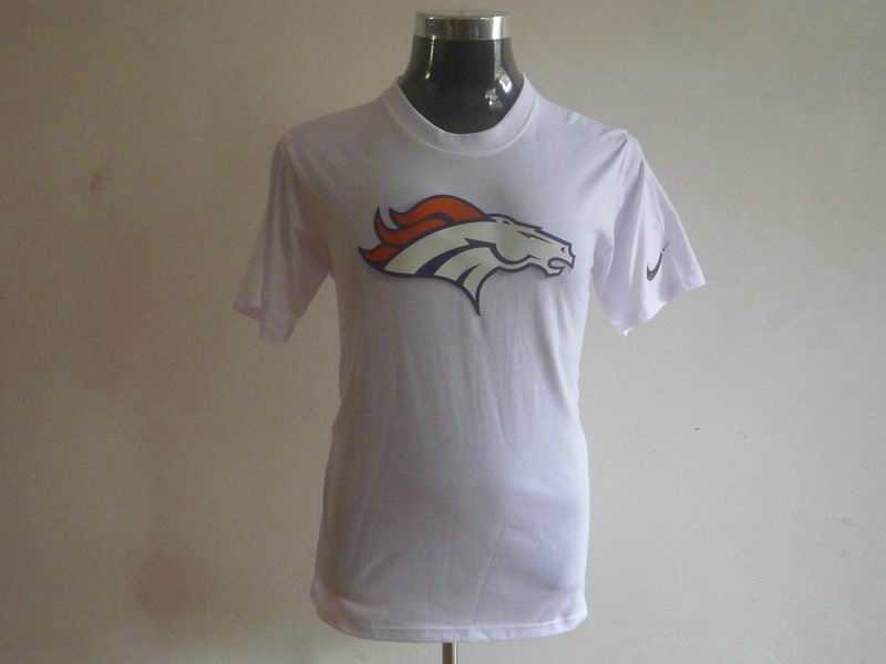 denver broncos sideline legend authentic logo dri-fit t-shirt -white