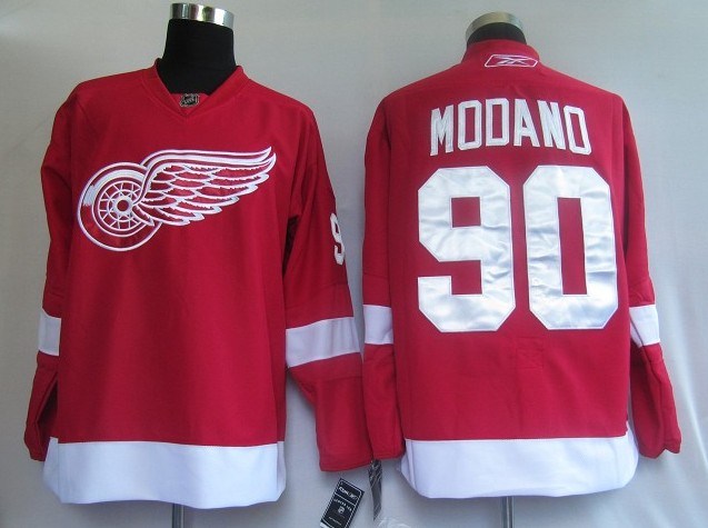 deroit red wings 90# modano red jerseys