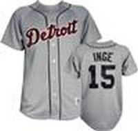 detroit tigers #15 inge grey jersey detroit tigers #15 inge grey jersey