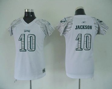 eagles 10 jackson zebra women jerseys