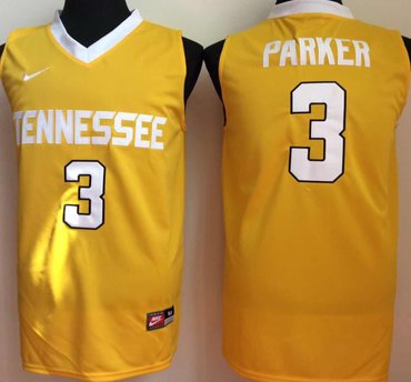 ennessee Volunteers 3 Candace Parker Yellow College Basketball Jersey