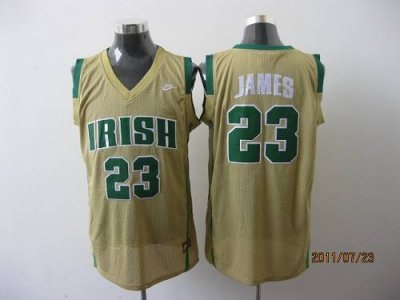 fighting irish #23 lebron james earth yellow basketball embroidered ncaa jersey fighting irish #23 lebron james earth yellow basketball embroidered ncaa jersey