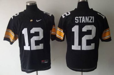 hawkeyes #12 stanzi black embroidered ncaa jersey hawkeyes #12 stanzi black embroidered ncaa jersey