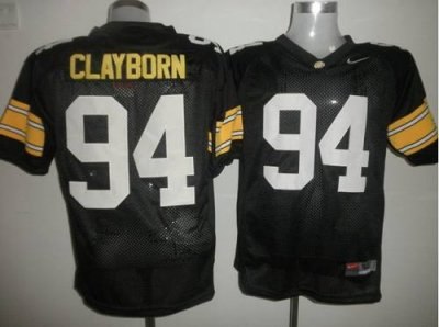 hawkeyes #94 adrian clayborn black embroidered ncaa jersey hawkeyes #94 adrian clayborn black embroidered ncaa jersey