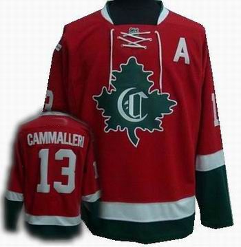 hockey montreal canadiens #13 michael cammalleri stitched replithentic new cd patch red
