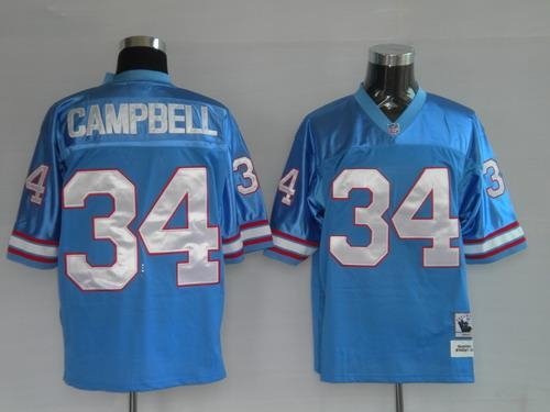 houston oilers 34 earl campbell blue throwback jerseys houston oilers 34 earl campbell blue throwback jerseys