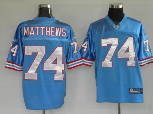 houston oilers 74 matthews blue jerseys houston oilers 74 matthews blue jerseys