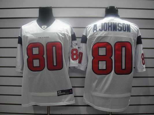 houston texans #80 a.johnson white jersey houston texans #80 a.johnson white jersey