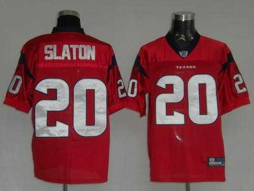 houston texans 20 steve slaton red jerseys houston texans 20 steve slaton red jerseys