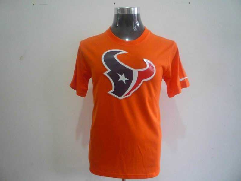 houston texans sideline legend authentic font dri-fit t-shirt -orange