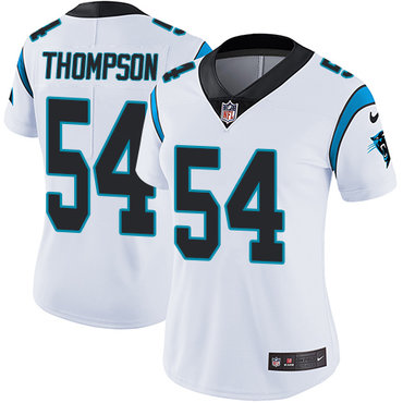 ike Panthers #54 Shaq Thompson White Women's Stitched NFL Vapor Untouchable Limited Jersey