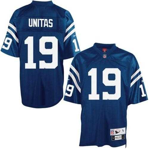 indianapolis colts #19 johnny unitas blue jersey indianapolis colts #19 johnny unitas blue jersey