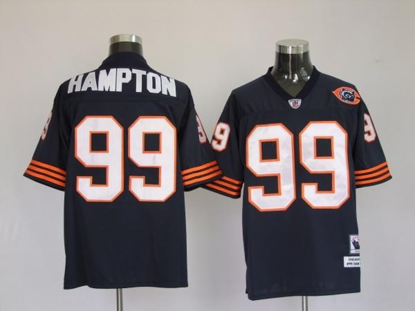 jerseys chicago bears 99 hampton blue throwback jerseys mitchell and ness