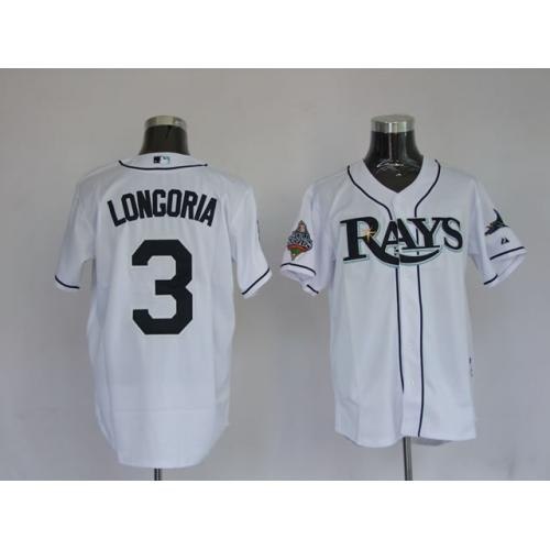 jerseys tampa bay rays 3 longoria white