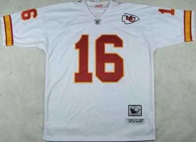 kansas city chiefs 16 len dawson throwback white jerseys