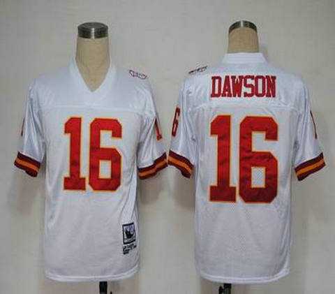 kansas city chiefs 16 len dawson white m&n 1969