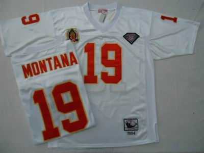 kansas city chiefs 19 joe montana 1994 throwback