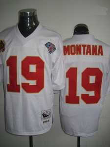 kansas city chiefs 19 joe montana throwback white