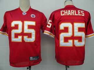kansas city chiefs 25 jamaal ch.arles red jerseys