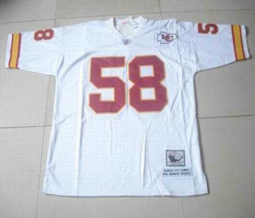 kansas city chiefs 58 derrick thomas throwback white jerseys