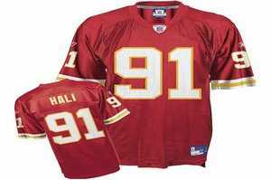kansas city chiefs 91 tamba hali red jersey