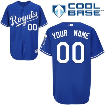 kansas city royals personalized custom blue cool base jersey kansas city royals personalized custom blue cool base jersey