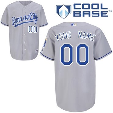 kansas city royals personalized custom grey cool base jersey kansas city royals personalized custom grey cool base jersey
