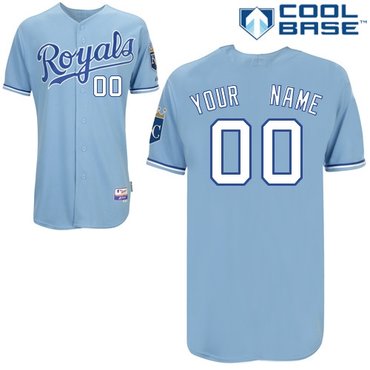 kansas city royals personalized custom light blue cool base jersey kansas city royals personalized custom light blue cool base jersey