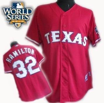 kids 2010 world series patch texas rangers #32 josh hamilton red kids 2010 world series patch texas rangers #32 josh hamilton red