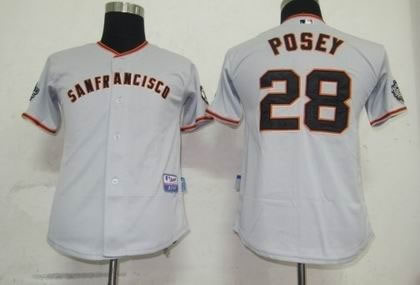 kids mlb san francisco giants 28 posey grey kids mlb san francisco giants 28 posey grey