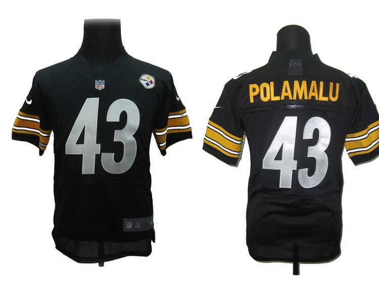 kids nfl pittsburgh steelers 43 troy polamalu black jerseys
