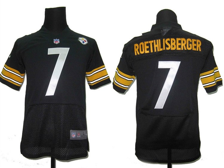 kids nfl pittsburgh steelers 7 ben roethlisberger black jerseys