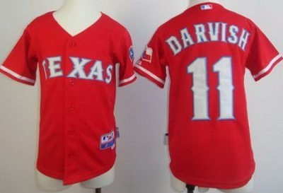 kids texas rangers #11 yu darvish red cool base mlb youth jerseys kids texas rangers #11 yu darvish red cool base mlb youth jerseys