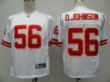 knsas ciy chifs 56 derrick johnson white jerseys
