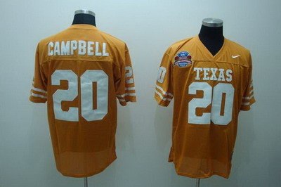 longhorns #20 earl campbell orange embroidered ncaa jersey longhorns #20 earl campbell orange embroidered ncaa jersey