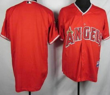 los angeles angels blank red jersey