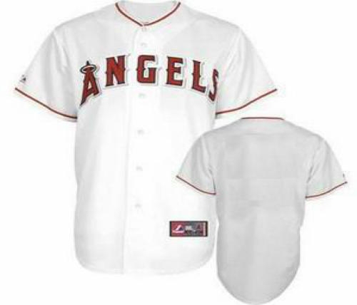 los angeles angels blank white jersey