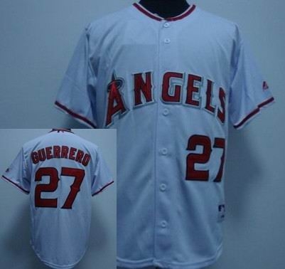 los angeles angels of anaheim &27 vladimir guerrero white home jersey