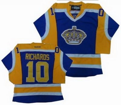 los angeles kings 10# mike richards yellow purple jerseys