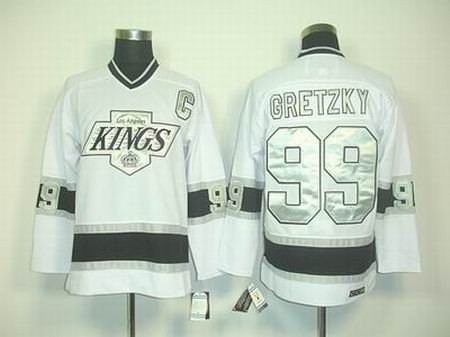 los angeles kings 99 gretzky ccm c patch white jersey