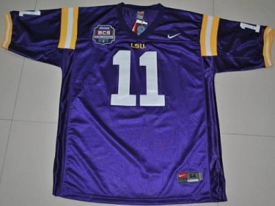 lsu tigers #11 spencer ware purple 2012 bcs championship patch embroidered ncaa jersey lsu tigers #11 spencer ware purple 2012 bcs championship patch embroidered ncaa jersey