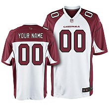 Men's Arizona Cardinals Customized Game White Jersey Men's Arizona Cardinals Customized Game White Jersey