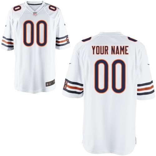 men's chicago bears customized game white jerseys men's chicago bears customized game white jerseys