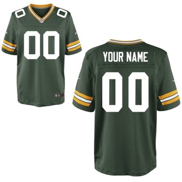 men's green bay packers customized elite team color jerseys